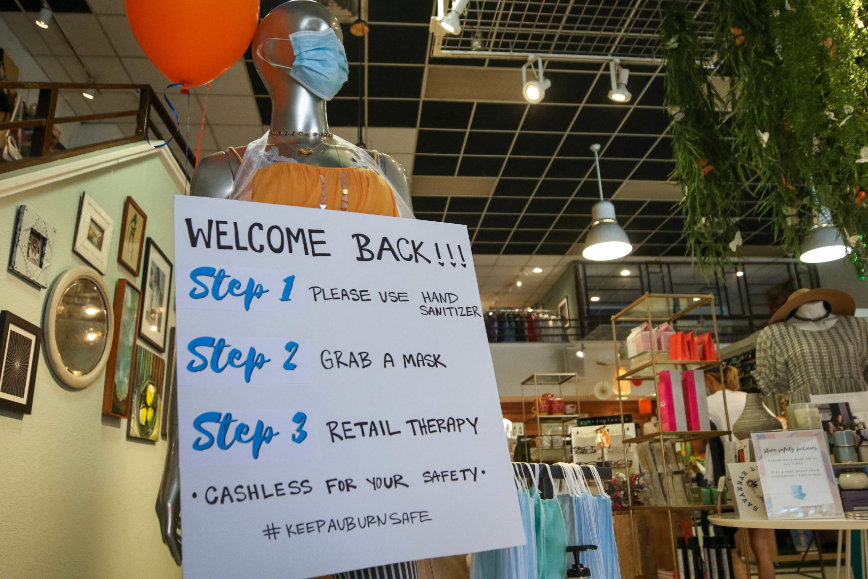 Retail stores reopen under Safer-at-Home order
